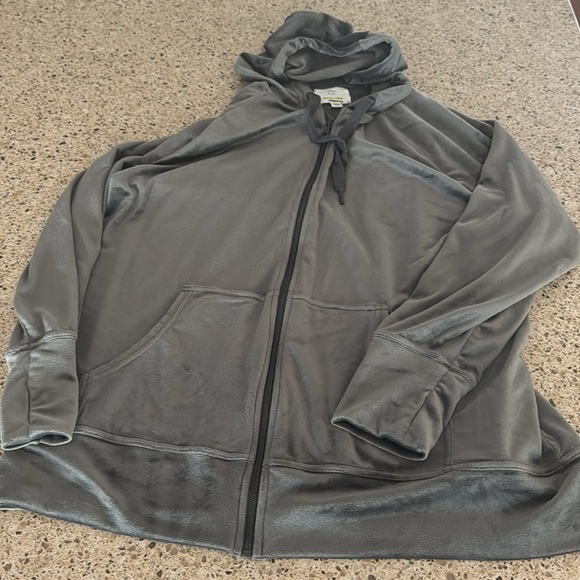 OFFLINE Aerie Velour Full Zip Hoodie - Picture 2 of 6